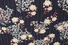 Viscose Crincle Flowers/Stripe Navy Viscose Crincle Flowers/Stripe Navy