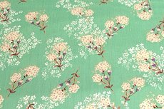 Viscose Crincle Flowers/Stripe Mint Viscose Crincle Flowers/Stripe Mint