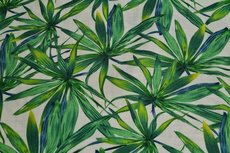Viscose Stretch woven Waterplants White Viscose Stretch woven Waterplants White
