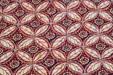 Viscose Poplin Flowers Orange/Red Viscose Poplin Flowers Orange/Red
