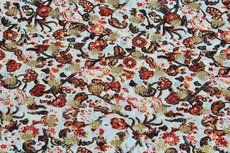 Chiffon Goldfoil Flowers Coral Chiffon Goldfoil Flowers Coral