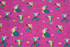 Cotton Jersey Toekan Pink Cotton Jersey Toekan Pink