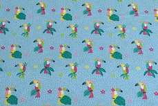 Cotton Jersey Toekan Light Blue Cotton Jersey Toekan Light Blue