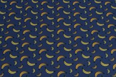 Cotton Jersey Bananas Blue Cotton Jersey Bananas Blue