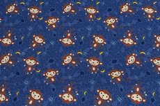 Cotton Jersey Monkey Blue Cotton Jersey Monkey Blue