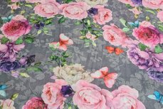 Crash Burn Out Flowers Taupe Crash Burn Out Flowers Taupe