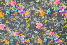 Crash Burn Out Flowers Dark Taupe Crash Burn Out Flowers Dark Taupe