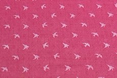 Double Gauze Birds Coral Double Gauze Birds Coral