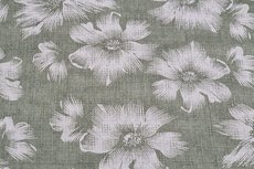 Double Gauze Flowers Light Old Green Double Gauze Flowers Light Old Green