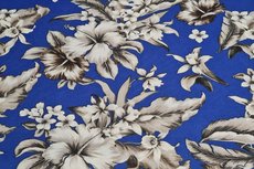 Viscose Stretch Flowers Kobalt Blue Viscose Stretch Flowers Kobalt Blue
