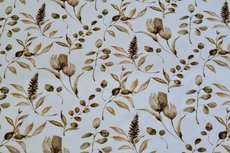 GOTS Cotton Jersey Digital Flowers White GOTS Cotton Jersey Digital Flowers White
