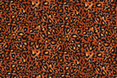 Cotton Jersey Leopard Panther Orange R Cotton Jersey Leopard Panther Orange R