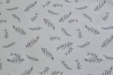 Cotton Jersey Little Feathers White Cotton Jersey Little Feathers White