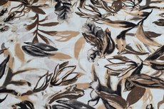 Viscose Maxima Flowers Taupe/Brown Viscose Maxima Flowers Taupe/Brown