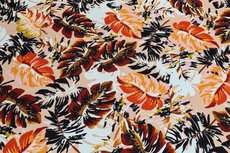 Viscose Jersey Tropical Flowers Nude Viscose Jersey Tropical Flowers Nude