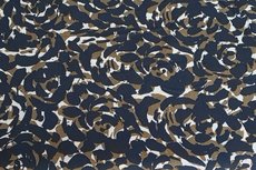 Viscose Camou Flowers Navy Viscose Camou Flowers Navy