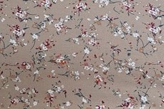 Viscose Jersey Little Flower Beige Viscose Jersey Little Flower Beige