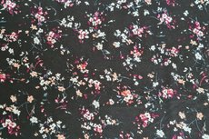 Viscose Jersey Little Flower Black Viscose Jersey Little Flower Black