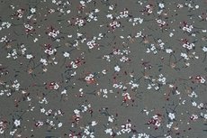 Viscose Jersey Little Flower Green Viscose Jersey Little Flower Green