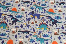 Cotton Jersey Dino's Grey Cotton Jersey Dino's Grey