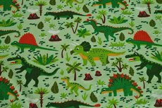 Cotton Jersey Dino's Lime Cotton Jersey Dino's Lime