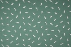 Cotton Jersey Feathers Old Green Cotton Jersey Feathers Old Green