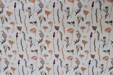 Cotton Jersey Digital Twigs Off White / Brick Cotton Jersey Digital Twigs Off White / Brick