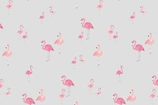 Cotton Jersey Digital Flamingo Light Grey Cotton Jersey Digital Flamingo Light Grey