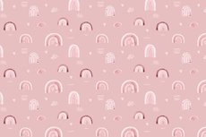 Cotton Jersey Digital Rainbow Old Pink Cotton Jersey Digital Rainbow Old Pink