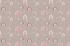 Cotton Jersey Digital Rainbow Taupe Cotton Jersey Digital Rainbow Taupe