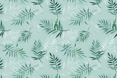 Cotton Jersey Digital Palm Old Green