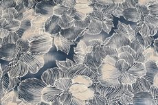 Cotton Jersey Digital Flowers Beige 2 Cotton Jersey Digital Flowers Beige 2