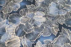 Cotton Jersey Digital Flowers Navy 2 Cotton Jersey Digital Flowers Navy 2
