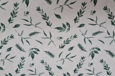 Cotton Jersey Twigs White/Green Cotton Jersey Twigs White/Green