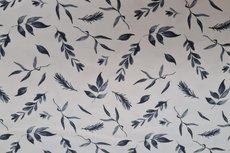 Cotton Jersey Twigs White/Blue Cotton Jersey Twigs White/Blue