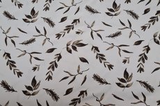 Cotton Jersey Twigs White/Brown Cotton Jersey Twigs White/Brown