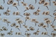 Cotton Jersey Melange Flowers Light Blue Cotton Jersey Melange Flowers Light Blue