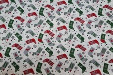 Christmas Cotton Socks Off White 9 Christmas Cotton Socks Off White 9
