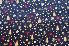 Christmas Cotton All Over Navy 1 Christmas Cotton All Over Navy 1