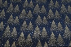 Christmas Cotton Tree Navy 3 Christmas Cotton Tree Navy 3