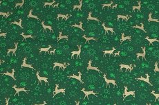 Christmas Cotton Reindeer Green 11 Christmas Cotton Reindeer Green 11