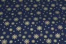 Christmas Cotton Snow Navy 10 Christmas Cotton Snow Navy 10