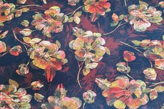 Viscose Jersey Digital Flowers Black/Stone Viscose Jersey Digital Flowers Black/Stone