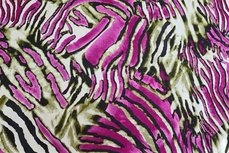 Viscose Jersey Zebra Colour Violet