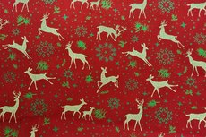 Christmas Cotton Reindeer Red 11 Christmas Cotton Reindeer Red 11