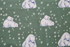 Cotton Jersey Ice Bear Old Green Cotton Jersey Ice Bear Old Green