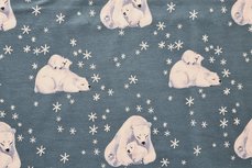 Cotton Jersey Ice Bear Old Blue Cotton Jersey Ice Bear Old Blue