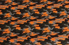 Cotton Jersey Army Camou Neon Orange