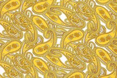 Viscose Jersey Paisley Yellow