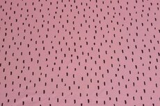 Organic Cotton Jersey Fantasy stripes Rosé